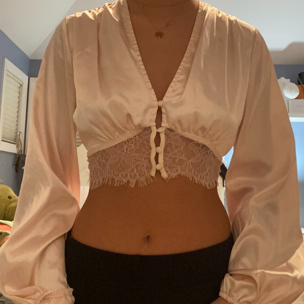 Silk and Lace Top